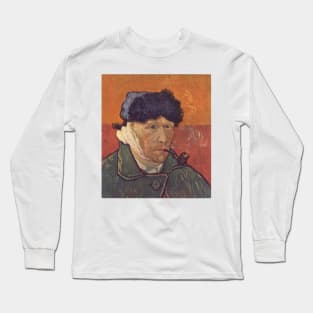 Self-portrait with Bandaged Ear and Pipe - Vincent Van Gogh Long Sleeve T-Shirt